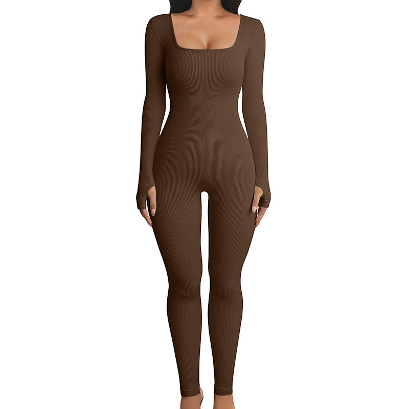 Seamless Jumpsuit Long Sleeve Shapewear Hip Lift | Yazijico™