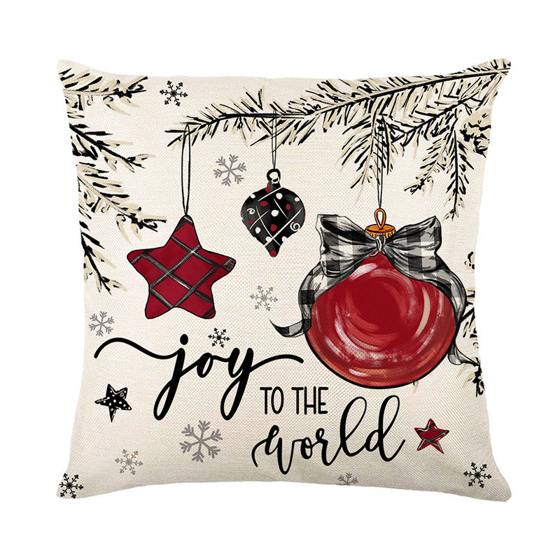 Christmas Pillow Cover Linen  | Yazijico™