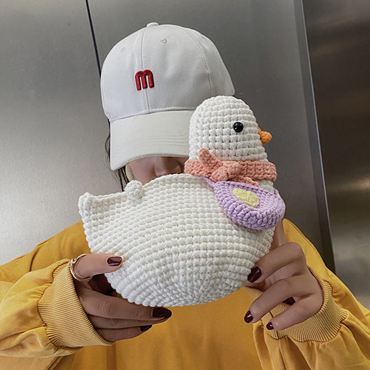 Hand--made woven Bag Rushing Duck | Yazijico™