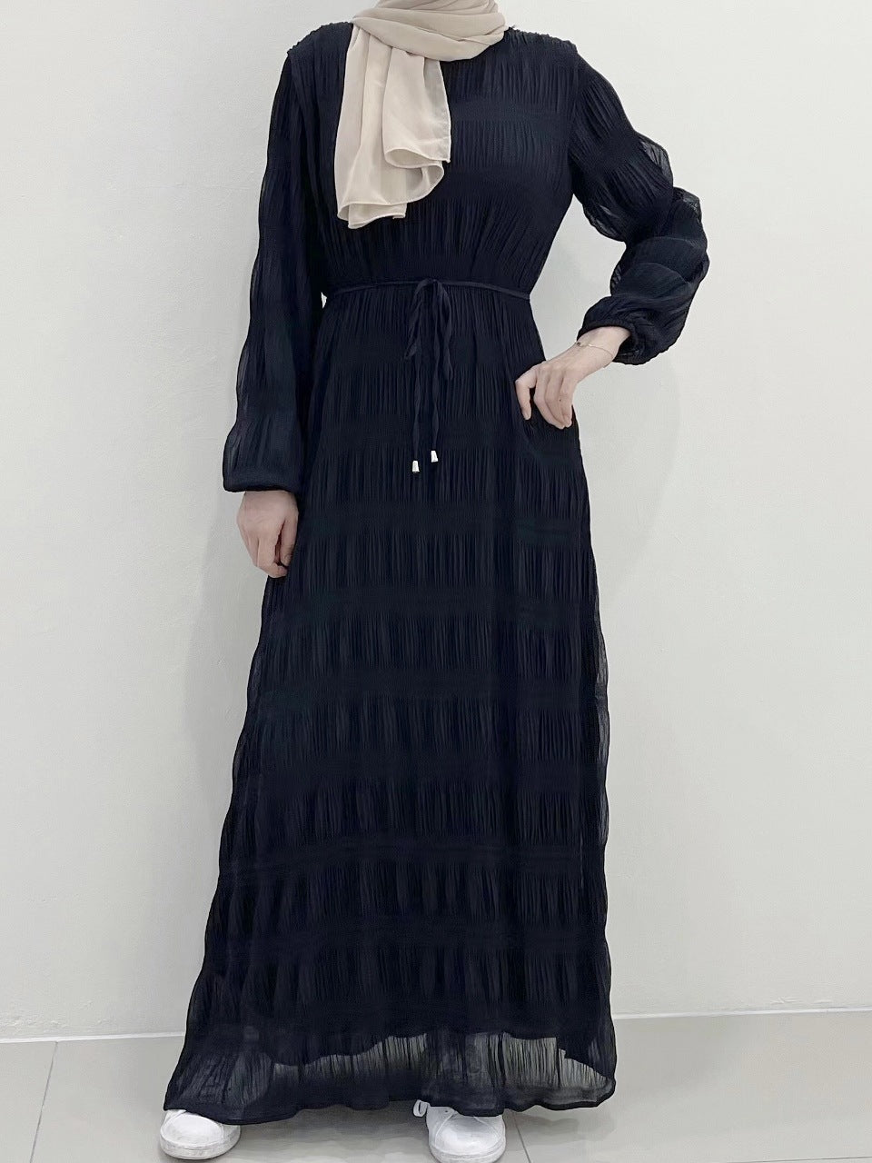 Robe en mousseline douce pour femme, style Moyen-Orient | Yazijico™