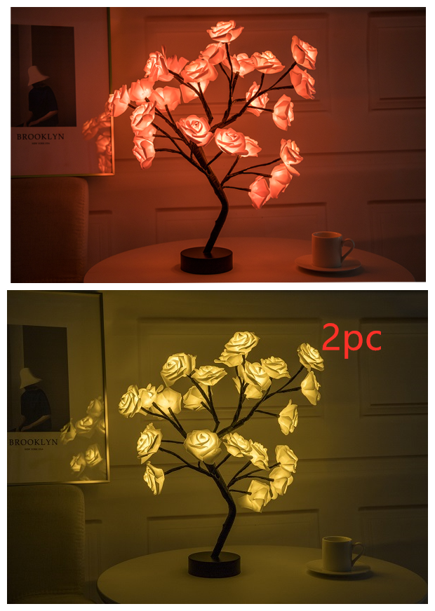 Yazijico™  Rose Flower Lamp USB Battery - Yazijico™