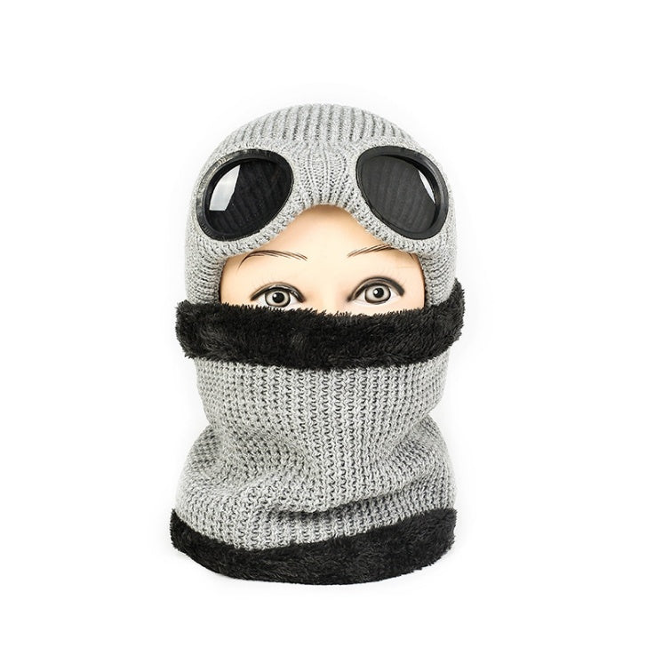 Woolwarm hat with windproof glasses thick hat | Yazijico™