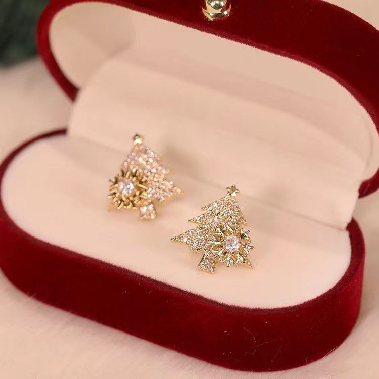 Rotatable Christmas Tree Earrings  | Yazijico™