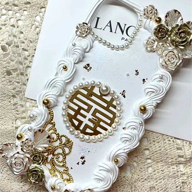 Hand-made Phone Case Cream Gel Oil Painting  | Yazijico™