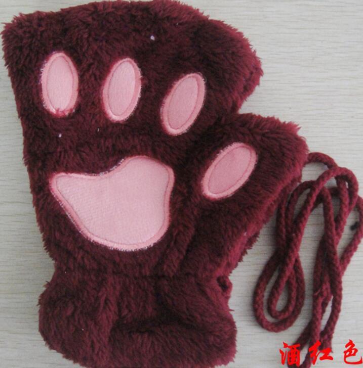 Paw Bear Cat Claw Gloves Short Finger | Yazijico™