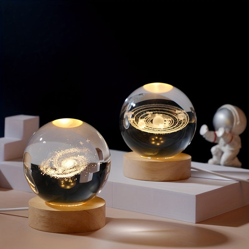 Crystal Ball  Creative 3D Inner Carving Luminous  | Yazijico™