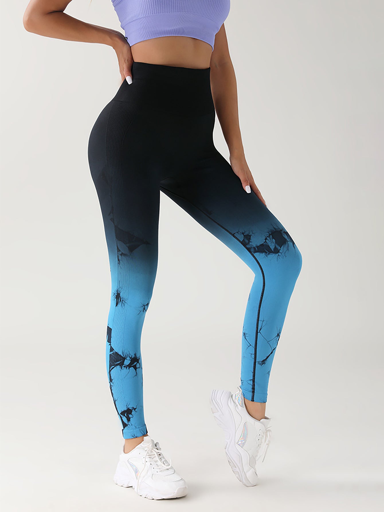 Yoga Sports Leggings, Ruched High Waist Workout | Yazijico™