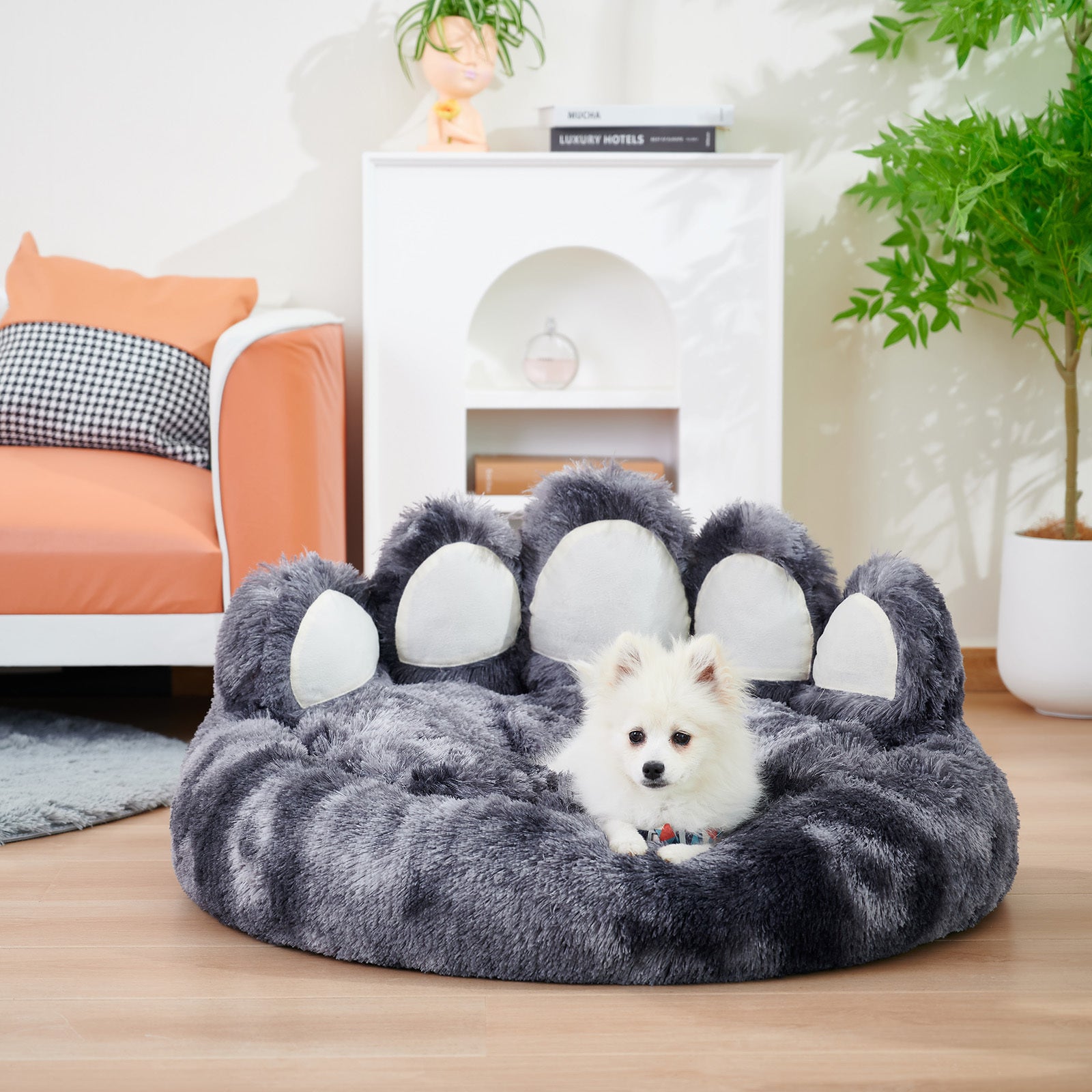 Cute Dog Bear Paw Shape Dog Bed | Yazijico™