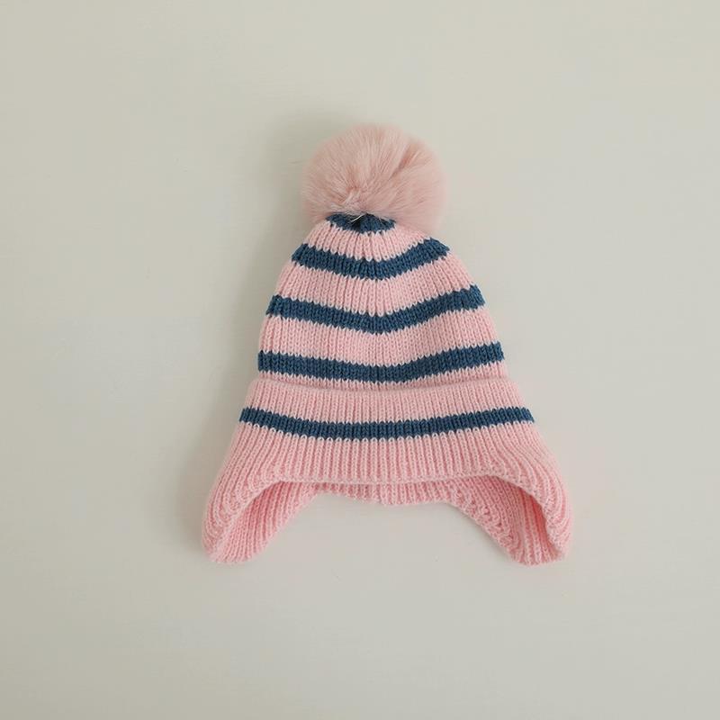Hat Girls' Wool Stripe Warm | Yazijico™