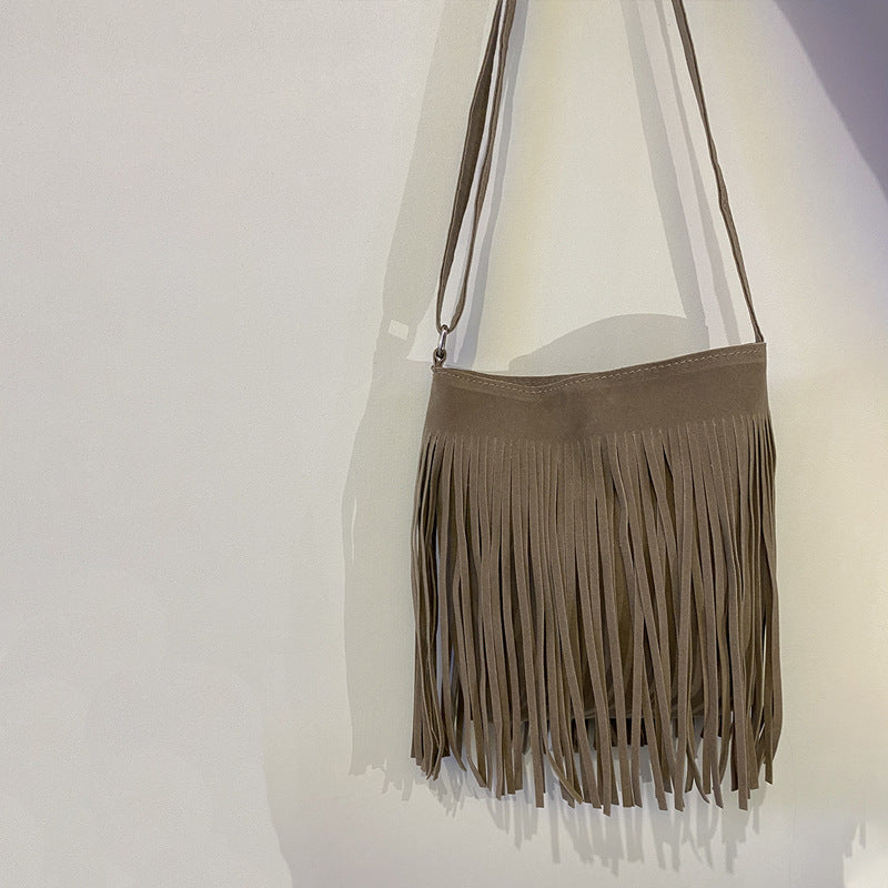 Artistic Tassel Simple And Popular Shoulder Bag  | Yazijico™