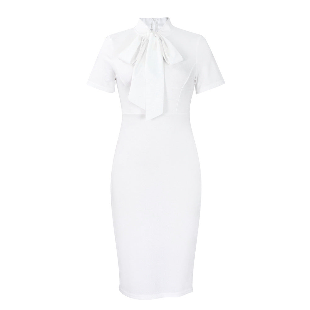 Robe africaine à manches courtes et coupe ajustée | Yazijico™