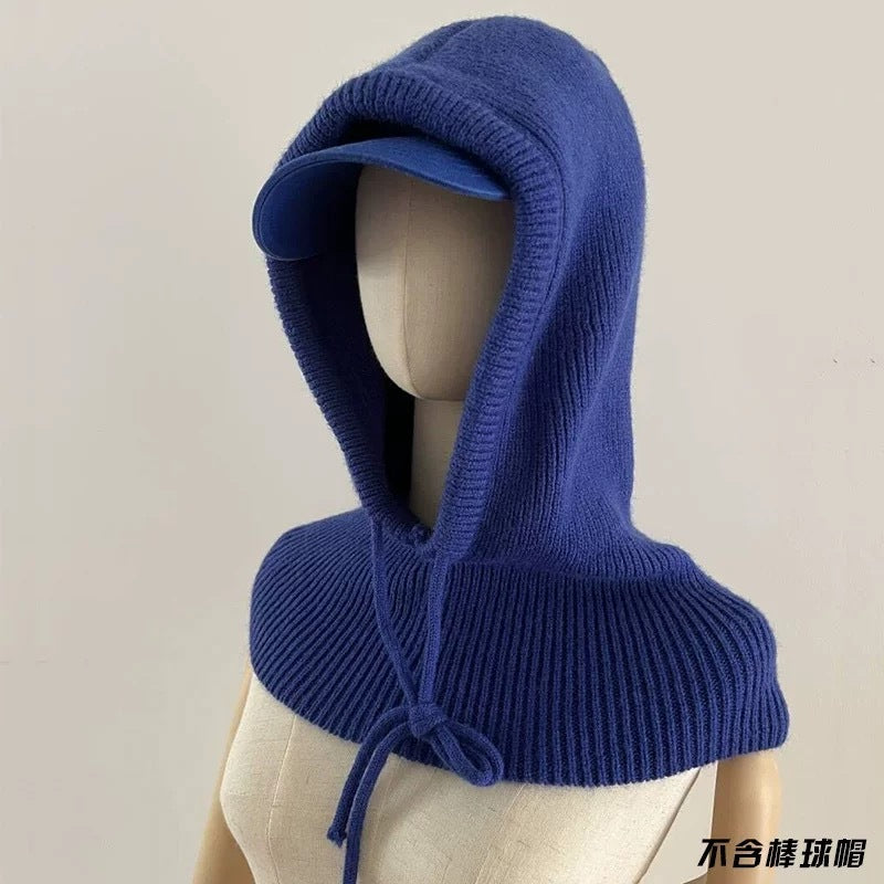 Women's Hats Knitting Scarf Integrated Sleeve Cap | Yazijico™