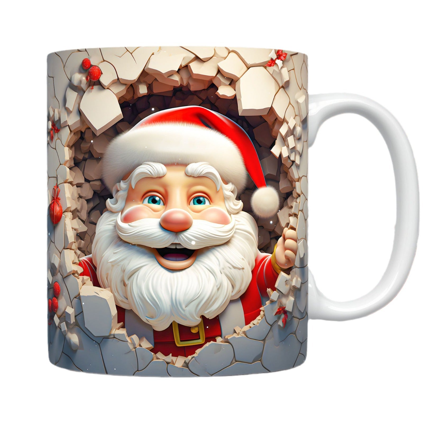 Christmas Ceramic Mug  Santa Claus Cup | Yazijico™