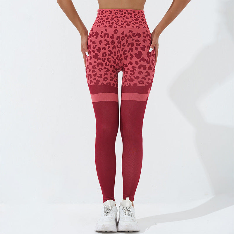 Leopard Print Fitness Pants Butt Lifting  Yazijico™
