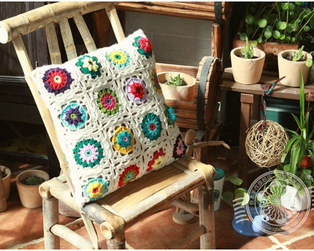 hand - made crocheted Rural wind wool pure  | Yazijico™