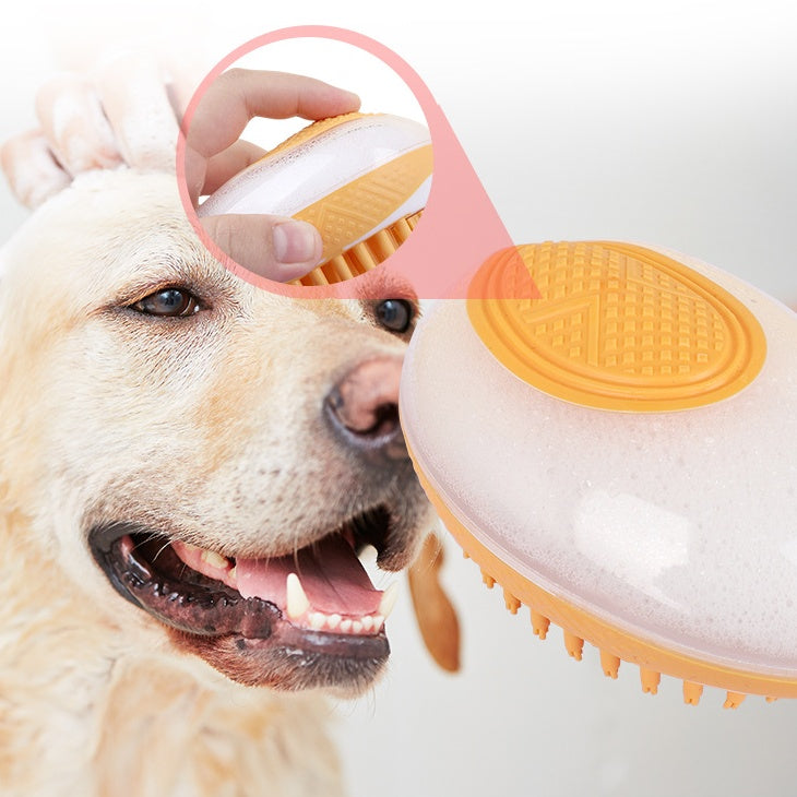 Dog Cat Bath Brush Massage Comb Soft Silicone | Yazijico™