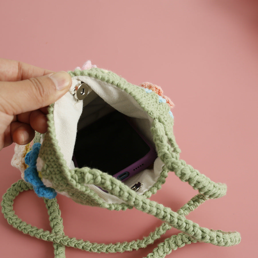 Hand-made Women's Bag Fresh Flower Crocheted | Yazijico™