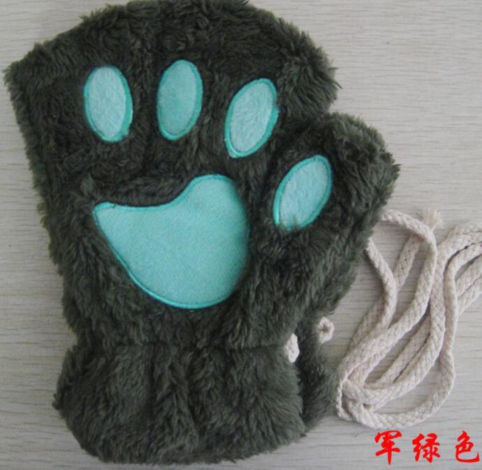 Paw Bear Cat Claw Gloves Short Finger | Yazijico™