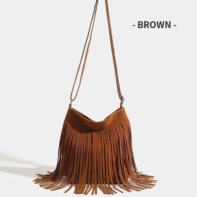 Artistic Tassel Simple And Popular Shoulder Bag | Yazijico™