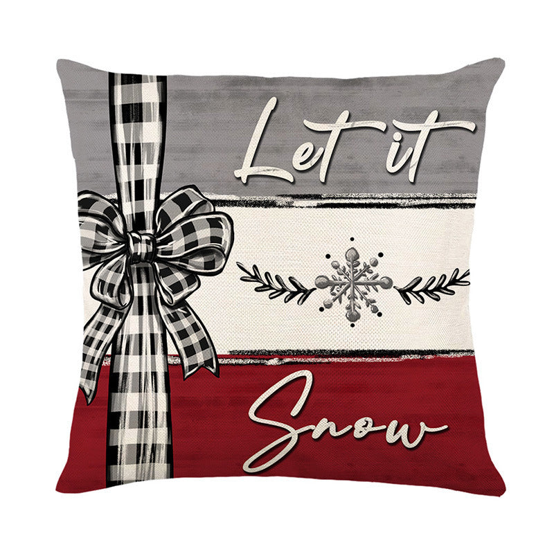 Christmas Pillow Cover Linen  | Yazijico™