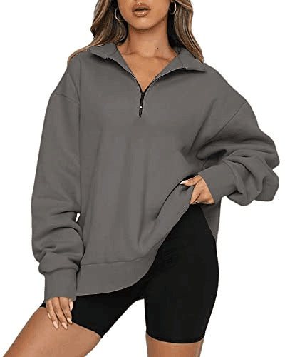 Women Sweatshirts Collar Loose Tops Clothes | Yazijico™