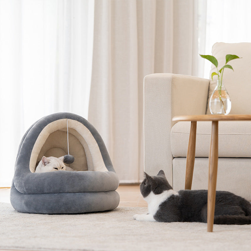 Lits de maison pour chat de haute qualité, tapis de canapé pour chatons et animaux de compagnie | Yazijico™