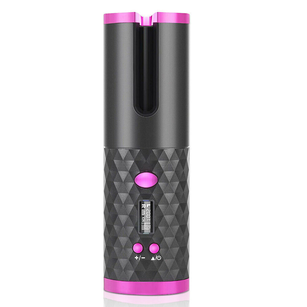 Electric Display Rotating Cordless Hair Curler | Yazijico™