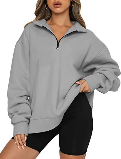 Women Sweatshirts Collar Loose Tops Clothes | Yazijico™