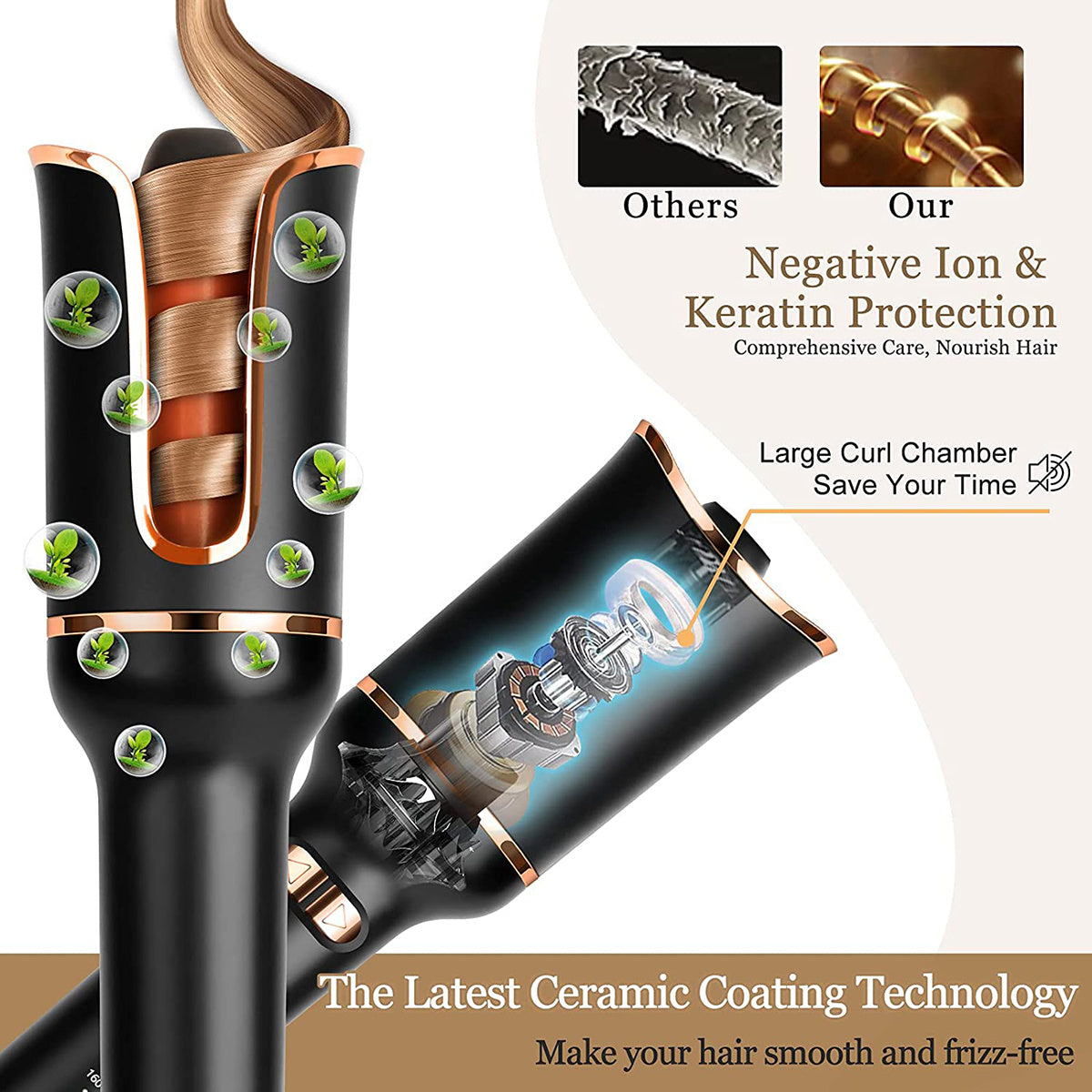 Automatic Curling Iron Air Curling Flat | Yazijico™
