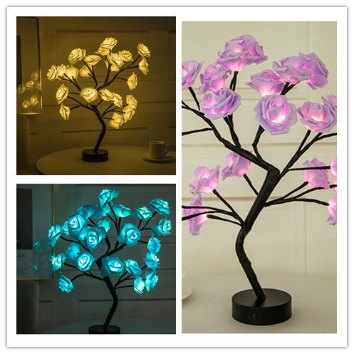 Yazijico™  Rose Flower Lamp USB Battery - Yazijico™