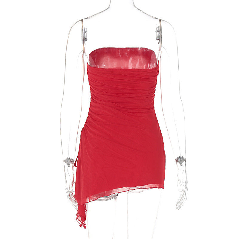 Robe tube fendue dos nu tendance été | Yazijico™