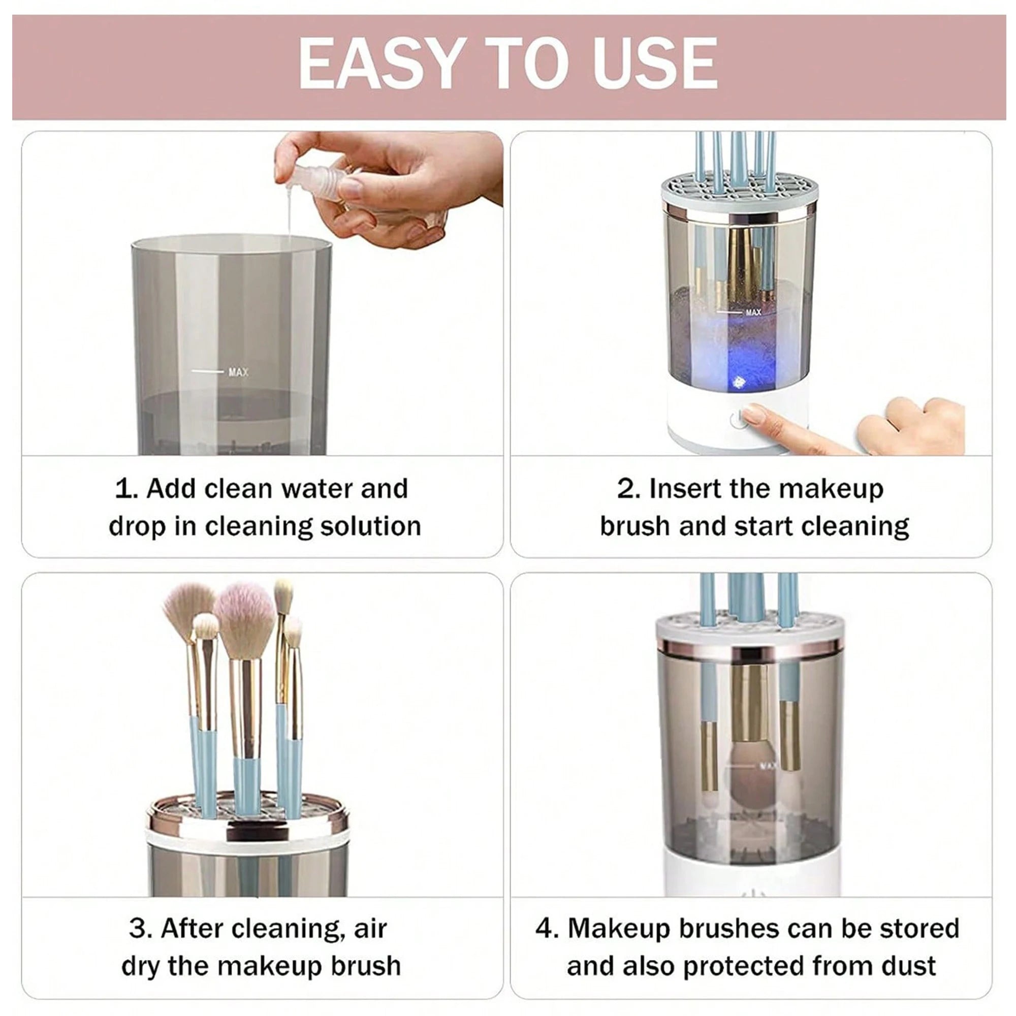 Yazijico™  Automatic Makeup Brush Cleaning - Yazijico™