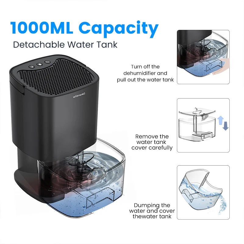 Portable Air Dehumidifier for Air Filter for Home  | Yazijico™