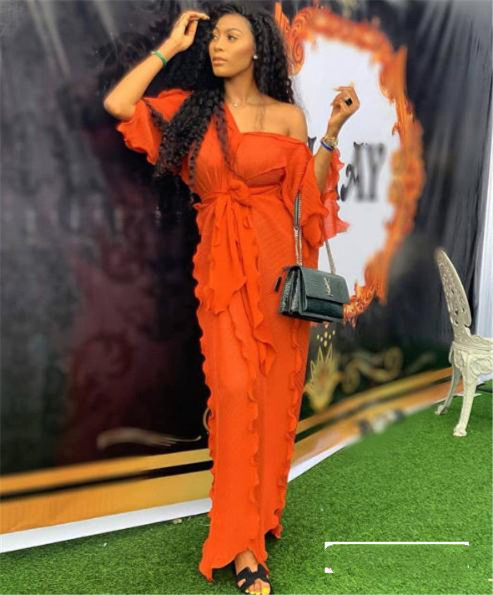 African Women Long Dress Fashion Women's Loose Dress Woman