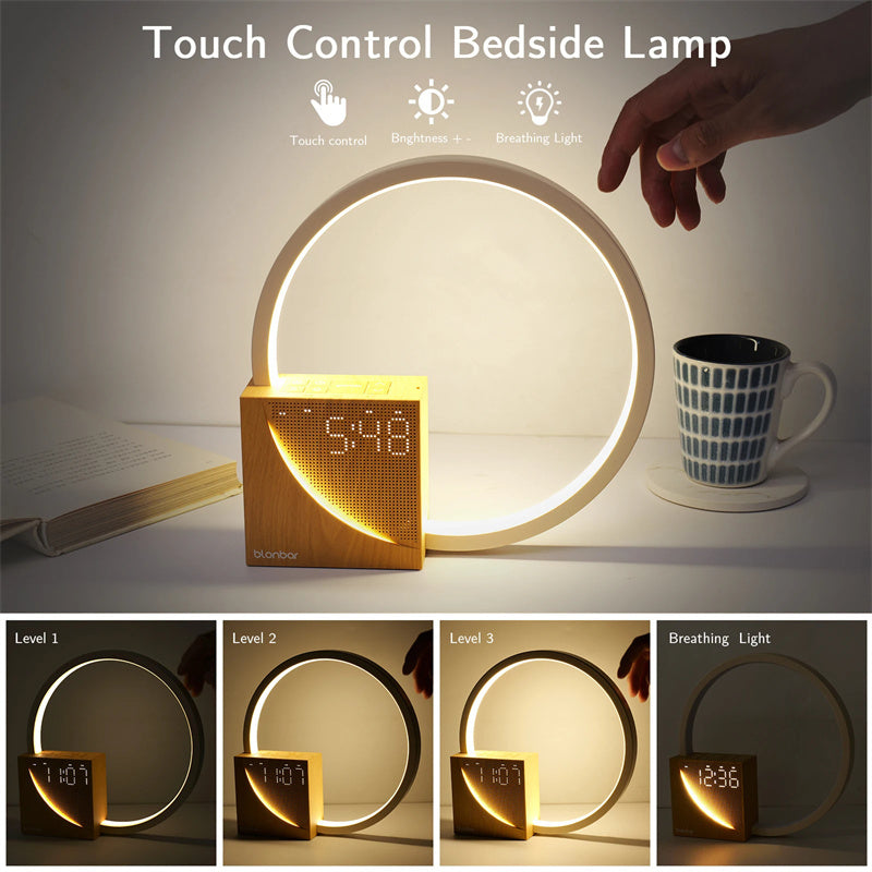Bedside Lamp Touch Table  With Natural Sounds