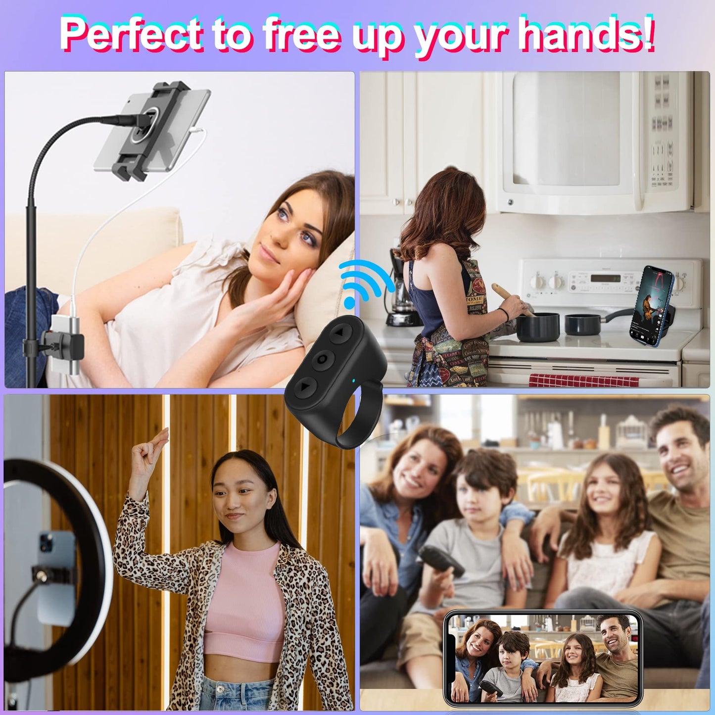 Bluetooth Fingertip Video Controller Short Video Browsing