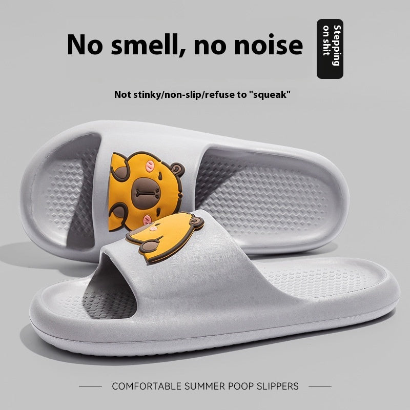 Cute Cartoon Dog Slippers Non-slip Floor