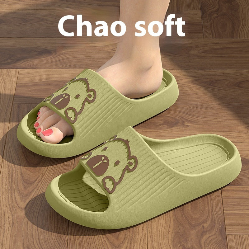 Cute Cartoon Dog Slippers Non-slip Floor