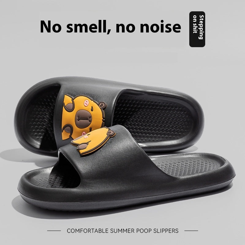 Cute Cartoon Dog Slippers Non-slip Floor