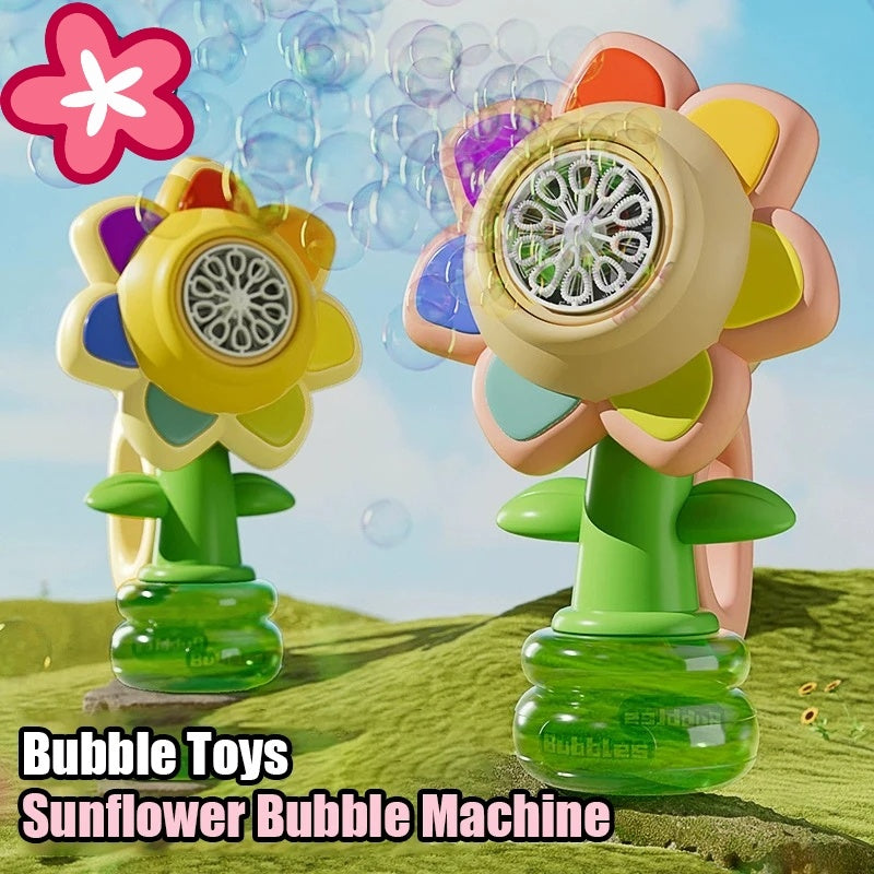 Dancing Sunflower Bubble Machine Automatic