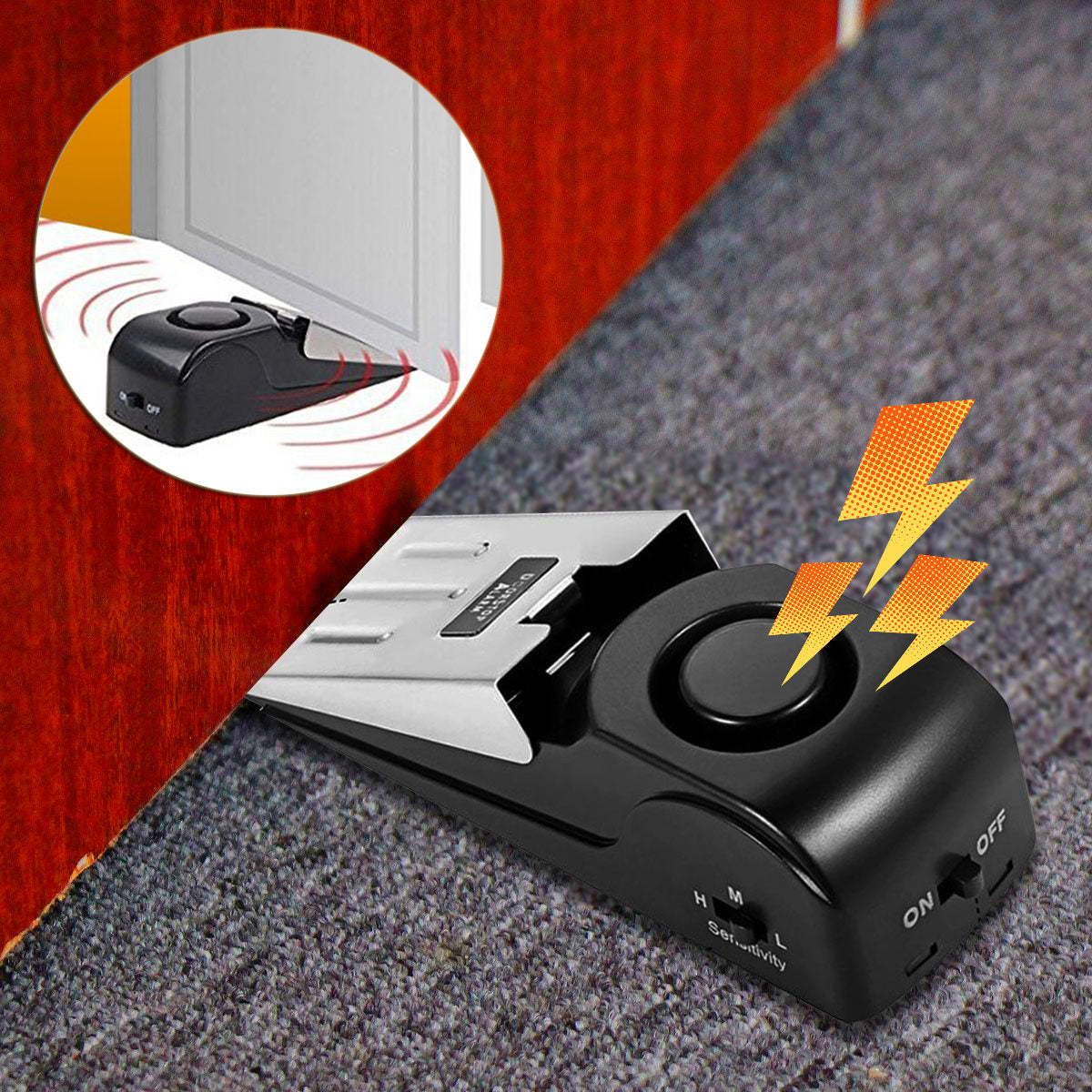 Door Stop Alarm Door Resistance Burglar