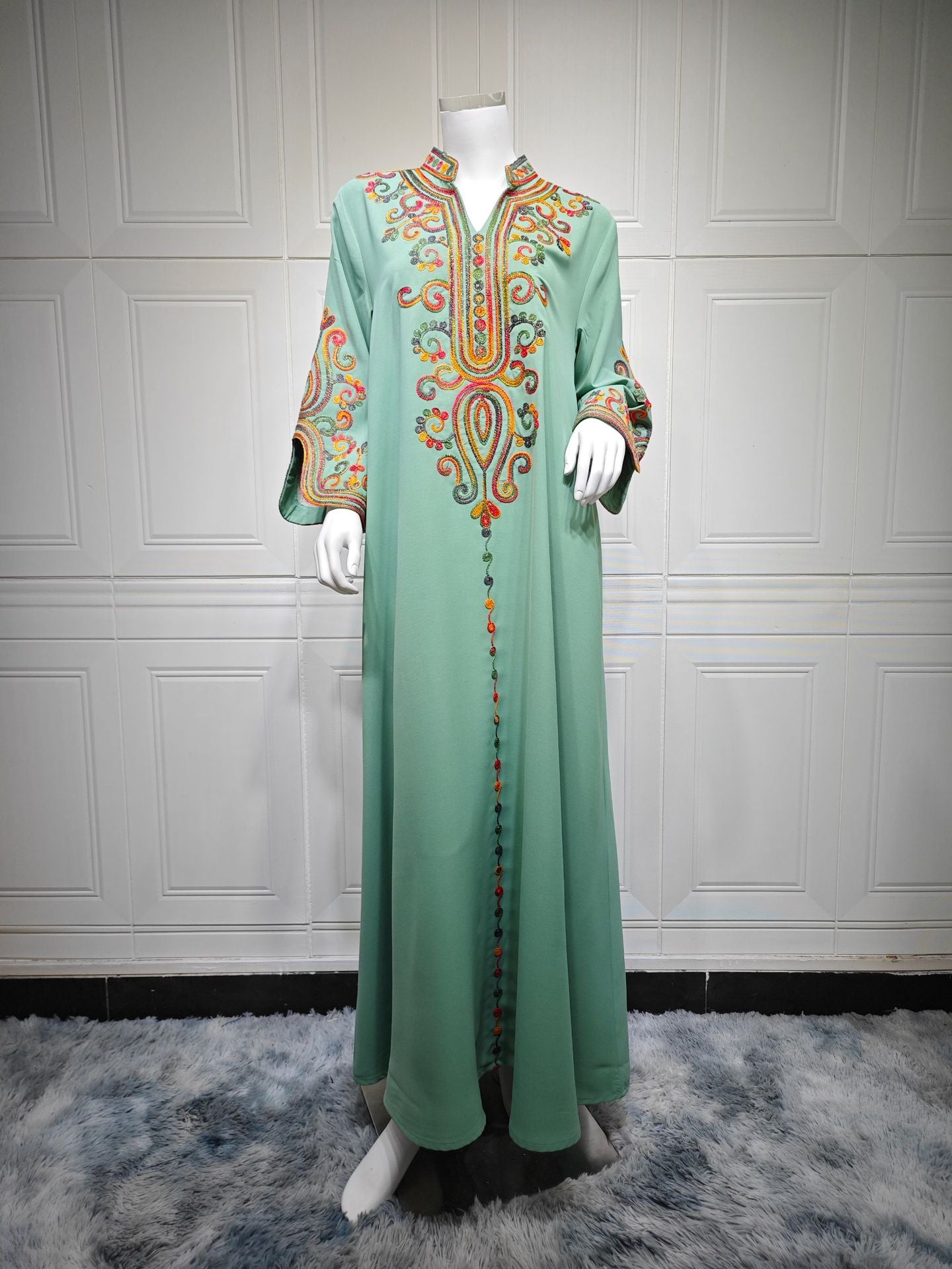 Dubai Dress Embroidery Rope Embroidery Middle East