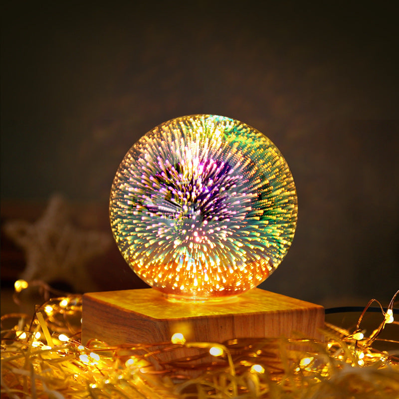 Firework Crystals Ball Night Light Plug In