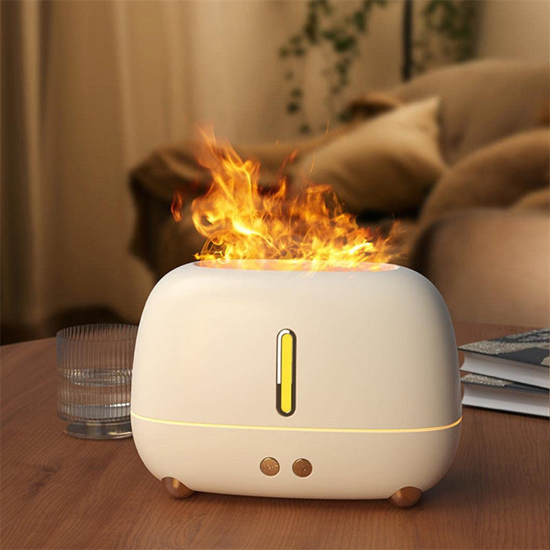Flame Humidifier Air Aroma Essential Oil Diffuser