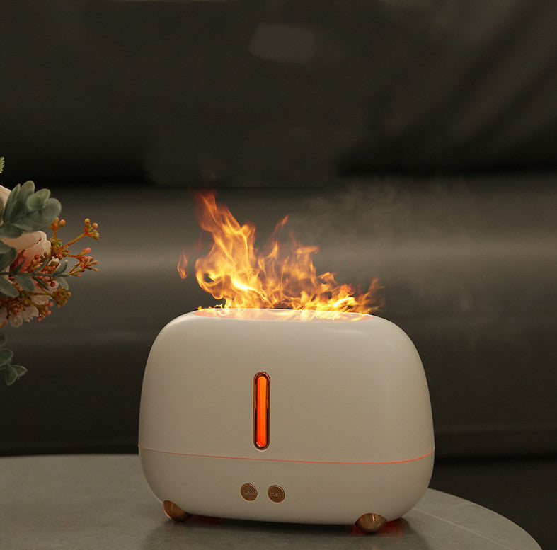 Flame Humidifier Air Aroma Essential Oil Diffuser