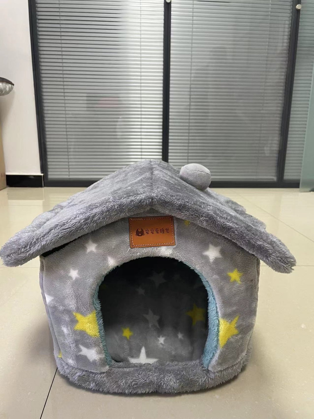 Foldable Dog House Pet Cat Bed Winter Villa_