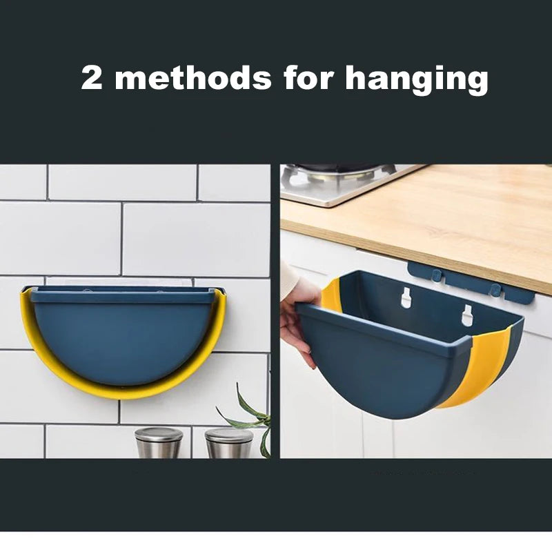 Mini Hanging Rubbish Bin Folding Trash Can