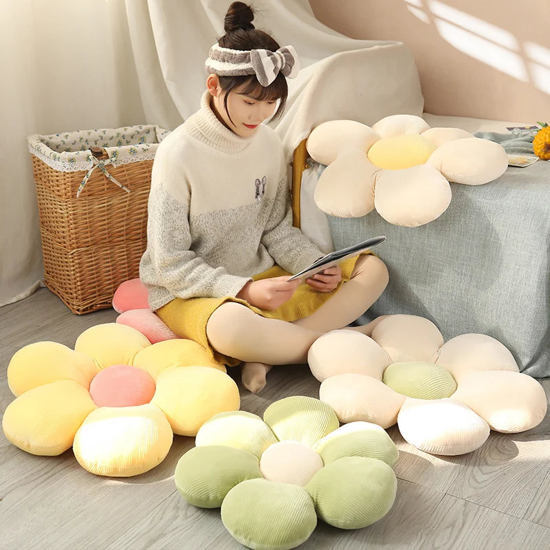 Yazijico™  Stuffed Six Petal Flower Cushion Girly Room - Yazijico™