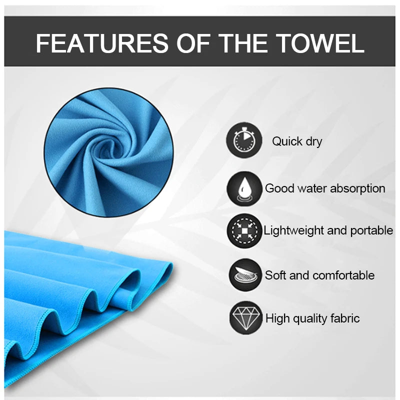 Microfiber Towels Fast Drying Sports Towels Portable  | Yazijico™