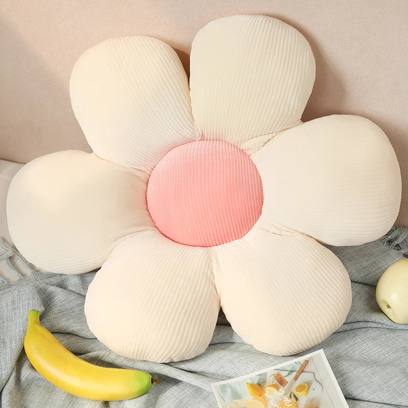 Stuffed Six Petal Flower Cushion Girly Room | Yazijico™